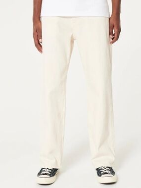 Hollister Epic Flex Loose Fit Jeans Men’s Size 32x32 in Cream Stretch